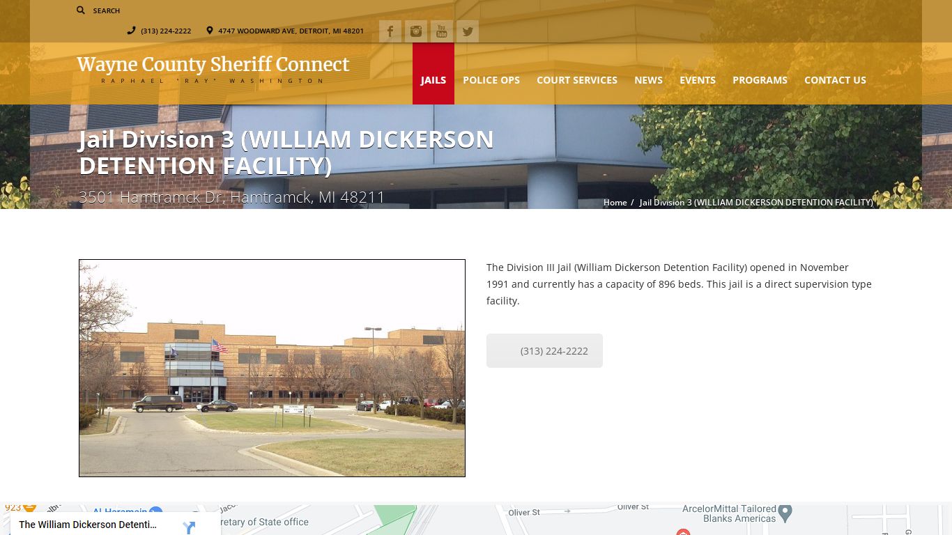 Jail Division 3 (WILLIAM DICKERSON DETENTION FACILITY ...